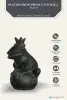 Artikelbild 2 des Artikels “Frog Prince sitting on ball, approx. 30cm height, cast stone, hollow, handcrafted & coloured “